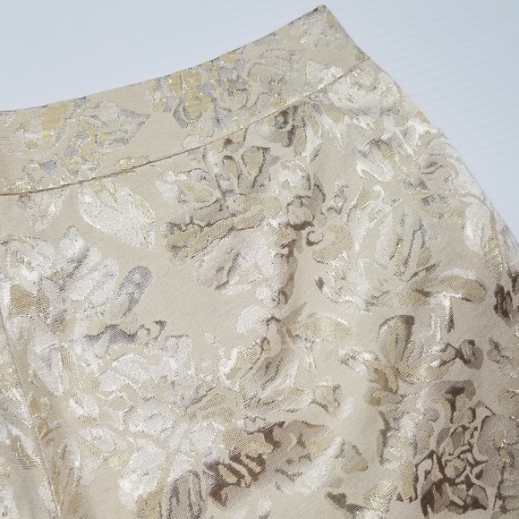 J.Crew Gold Metallic Brocade Shorts - Picture 4 of 5